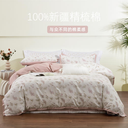 流连春色新疆好棉 印花四件套 四季可用 商品图0