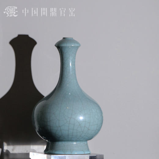 问鼎官窑卓鑫伟蒜头高足瓶 商品图2