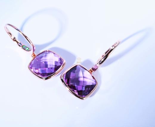 【紫灵】紫晶棱光耳环-EZ2503038 商品图5