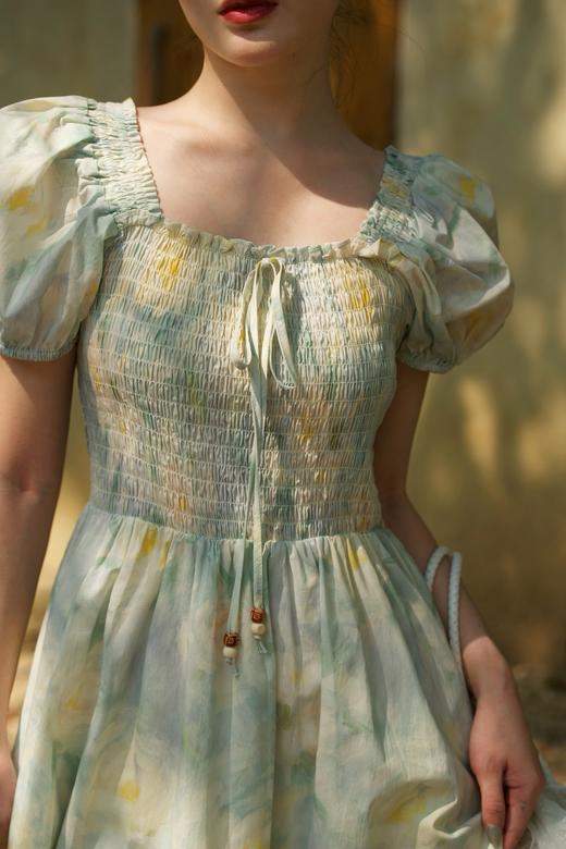 【门店同款】ENJOY夏季“悠然之境”油画系带连衣裙 162253086 商品图4