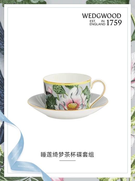 【WEDGWOOD】威基伍德 漫游美境睡莲绮梦骨瓷茶杯碟礼盒 商品图1