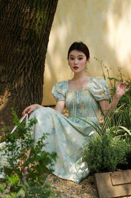 【门店同款】ENJOY夏季“悠然之境”油画系带连衣裙 162253086 商品图12