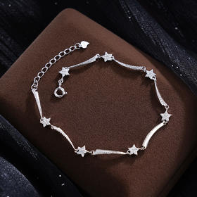 子佩集S925银【星星恋恋】手链【SL070186】纯银时尚五角星2503