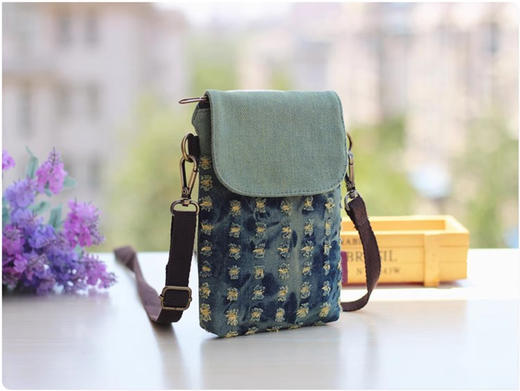 裁缝学苑AQ448手机挎包纸样女装手机包拉链小包包牛仔布袋斜挎包样板 商品图4
