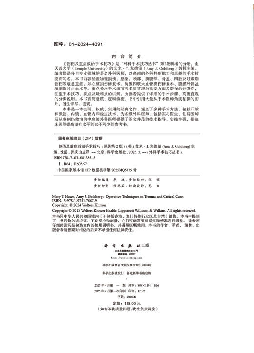 创伤及重症救治手术技巧 商品图2