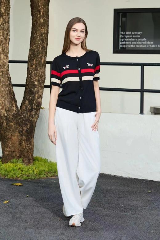 女装25春夏新品休闲圆领天丝短袖2217-5800207 商品图1