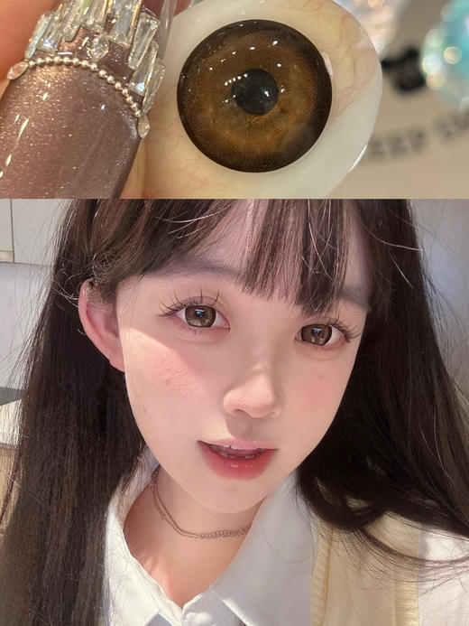 半年抛 LVYCON 酱心可可 14.5 着色14.0 深棕咖粗边【175/250~300/650/850~1000缺】 商品图2