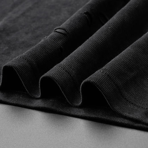 【DDS】大依优型大码男装破洞短袖T恤透气加肥加大大号半袖上衣男士胖子 商品图5