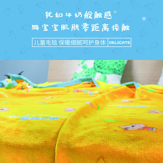 安迪芒果法兰绒毛毯（小号）AM-MT01 商品图1
