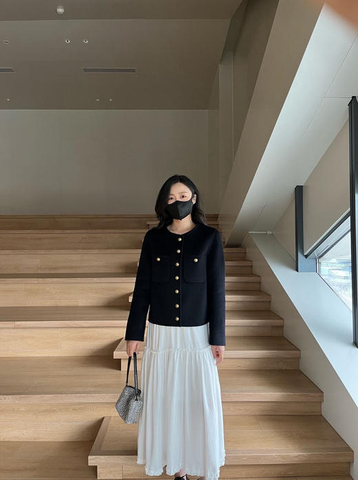 工厂捡漏皇冠金扣100%双面羊毛外套 商品图0