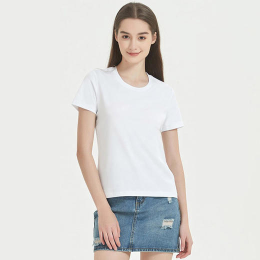 岸纾 优可丝索罗娜女款短袖220克T恤2件装（8色可选）圆领经典百搭吸湿透气亲肤抗菌T1234W 商品图0