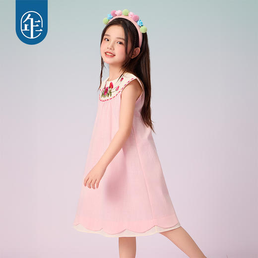 年衣童装女童2025年夏季新款中国风可爱公主莓果达利‌连衣裙 商品图4