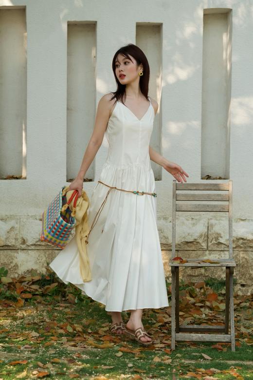 【门店同款】ENJOY夏季都市漫游简约收腰吊带裙 162253035 商品图1