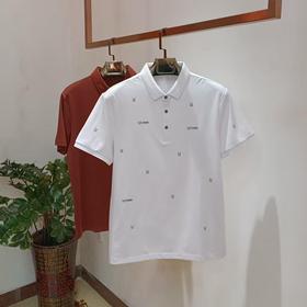 白色polo衫男短袖T夏季时尚潮流英伦风上衣   FL-228603*