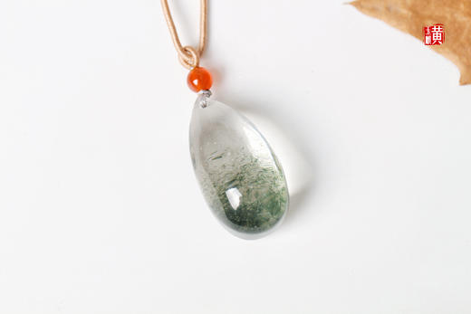 【绿叠】绿幽灵水晶吊坠 配精美挂绳 商品图1