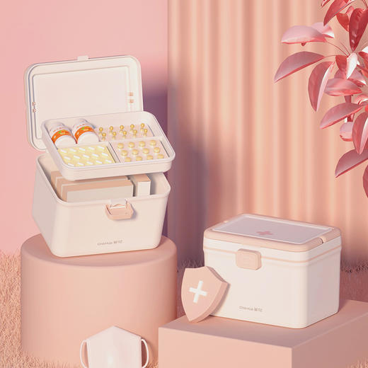 茶花利佳手提药箱150007 商品图3