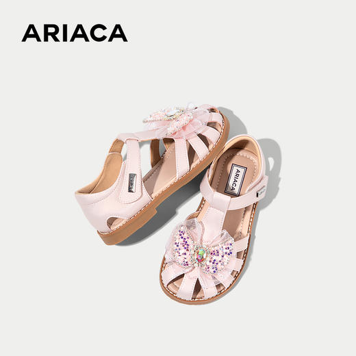 ARIACA艾芮苏女童公主鞋2025夏季新款防滑包头小女孩软底儿童凉鞋8938-5 商品图3