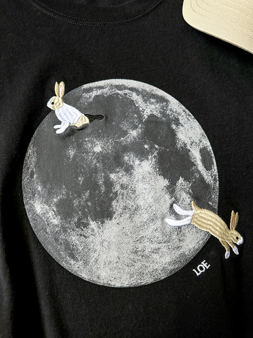 现货 THS-限时 loe家 可可爱爱大月亮短袖T恤 BH2582 商品图2