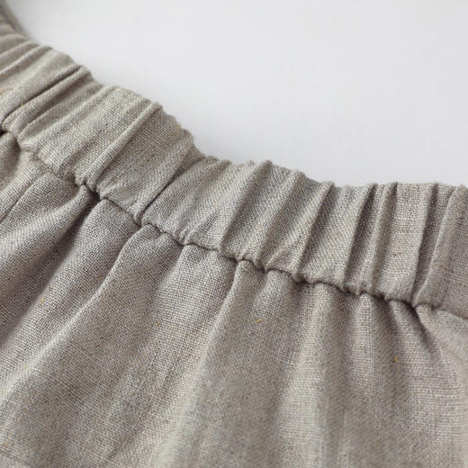 ROMI STUDIO“清凉夏日”100%雨露麻高腰直筒下摆流苏阔腿裤K3827 商品图7