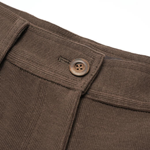 ROMI STUDIO“quiet luxury”精纺羊毛高腰宽松咖棕色西裤 23AWK785 商品图1