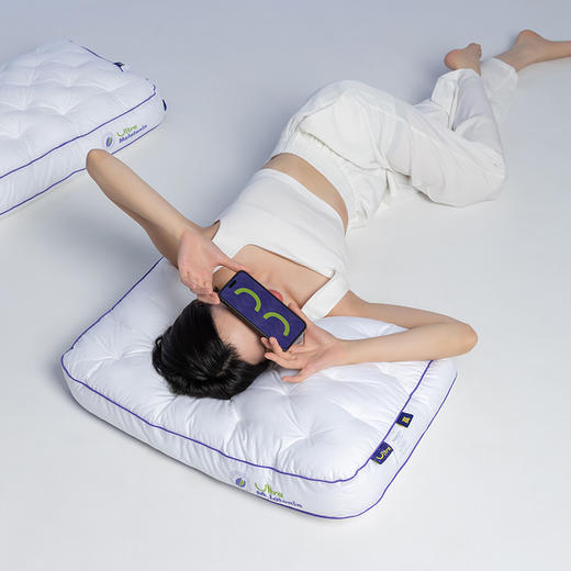 丝享褪黑素安睡助眠单人家用成人护颈枕头枕芯 商品图2