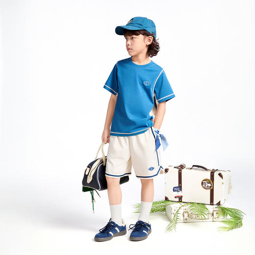 【实体店同款】男童圆领短袖针织衫夏季新款安奈儿童装AB521637 商品图5