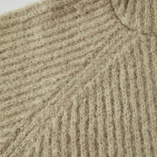 ROMI STUDIO"秋冬美拉德"连帽宽松草绿毛衣M2363 商品图4