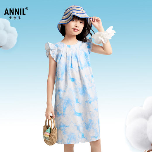女童连衣裙夏季新款安奈儿童装EG523031 商品图0
