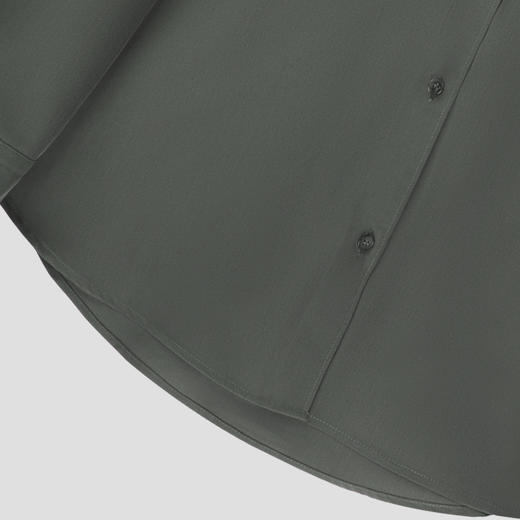 ROMI STUDIO"quiet luxury"天然纤维不易皱修身长袖衬衣 T3580 商品图1