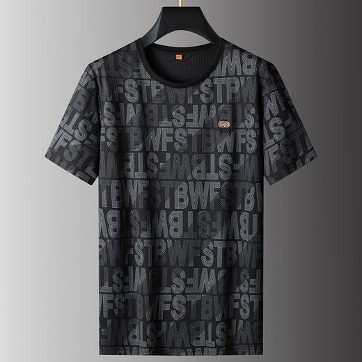 【DPS】大依优型大码短袖T恤加肥加大夏装冰丝短袖体恤宽松运动休闲凉感男士胖子上衣 商品图1