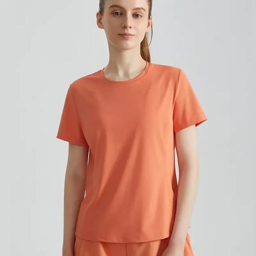 跃牌【安琪拉系列】新款短袖瑜伽服女夏跑步运动宽松透气修身圆领百搭瑜伽t恤BX-5029 商品图3