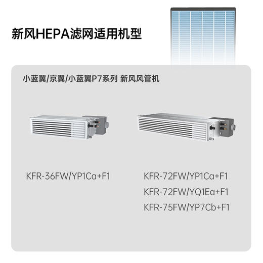 【TCL空调】KTFY3001新风空调高效HEPA滤网（新风风管机适配） 商品图0
