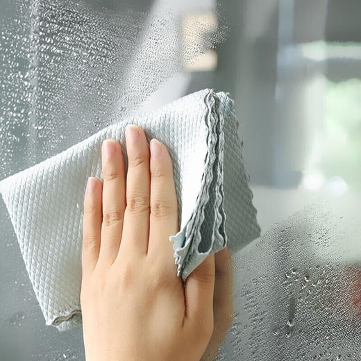 韵舒雅 去污鱼鳞清洁布5条（颜色随机） 吸水性强柔软亲肤擦拭无痕不留毛刺 商品图8