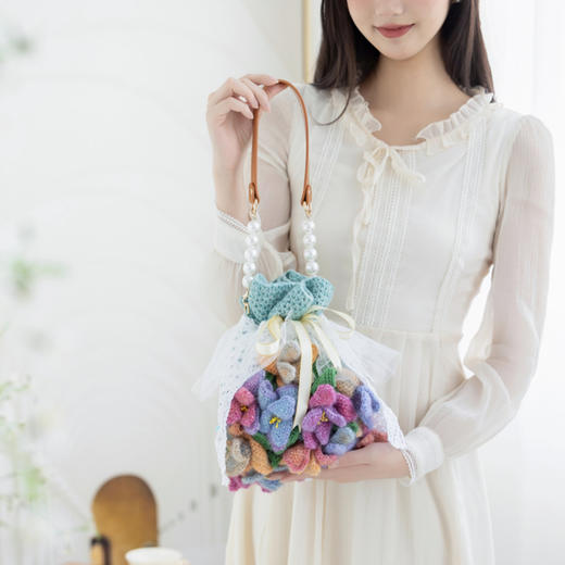 苏苏姐家安妮花束包手工DIY包包毛线团钩针编织材料包 商品图3
