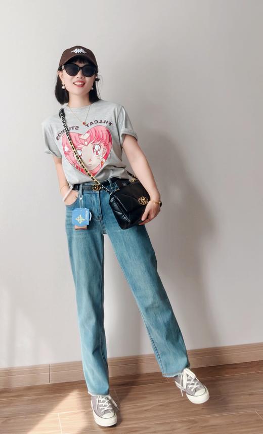 土耳其新款猫须裤脚烟管窄直筒裤 商品图1