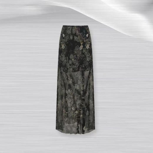 洛诗琳15219春夏新款韩系气质高腰显瘦碎花半身裙女25286 商品图4