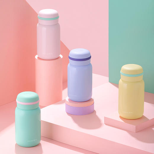 茶花马卡龙不锈钢随行杯053021 商品图2