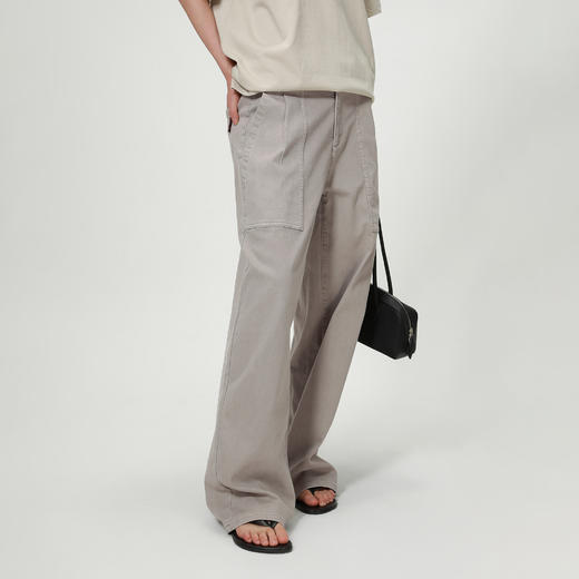 ROMI STUDIO“休闲复古”高支棉竹节肌理明线口袋牛仔裤 RWBLXY1587 商品图5