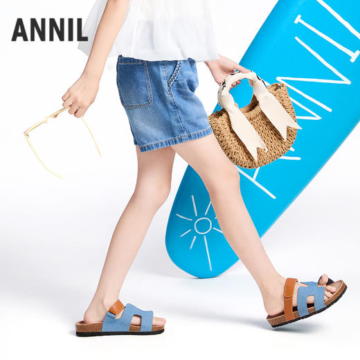 【实体店同款】女童全腰牛仔短裤夏季新款安奈儿童装AG526681 商品图2