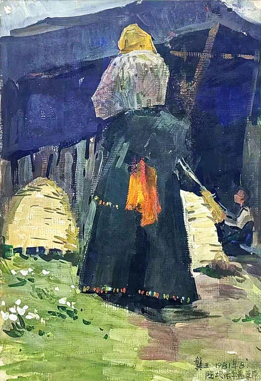 艺术家龚玉展览作品 “毡房前” 装饰画 客厅书房 醍醐《高顶澄烟霞》上海个展 商品图0