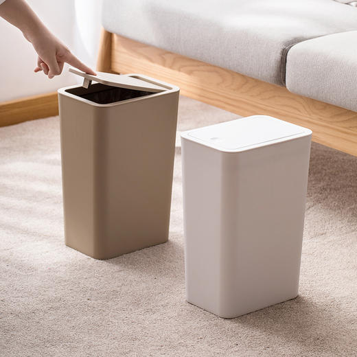 茶花柯琳弹盖式垃圾桶204001 商品图2