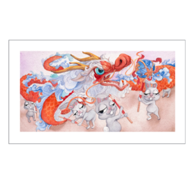 JoanneQ《老荷兰联名龙年限定-龙腾四海》版画