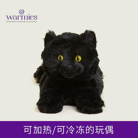 英国warmies 黑猫安抚玩偶公仔送礼毛绒可加热抱枕