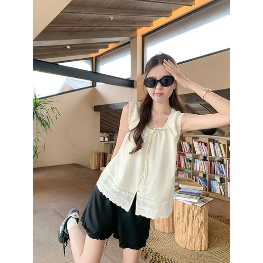 【129元任选2件】现货！花边黑色短裤 商品图2