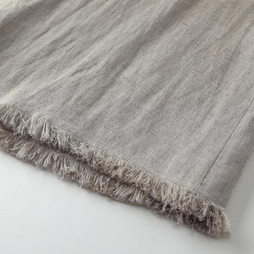 ROMI STUDIO“清凉夏日”100%雨露麻高腰直筒下摆流苏阔腿裤K3827 商品图4