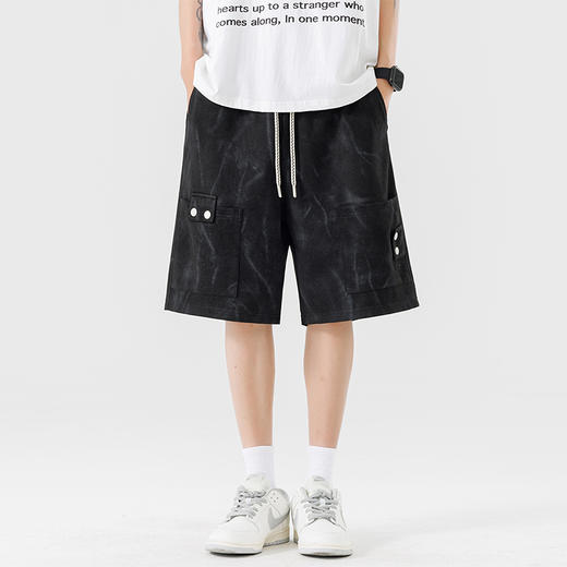 【DSL】大依优型大码短裤五分裤大号裤子弹力透气加肥加大夏季松紧腰宽松运动沙滩裤 商品图6