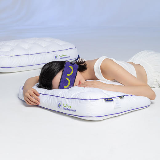 丝享褪黑素安睡助眠单人家用成人护颈枕头枕芯 商品图0