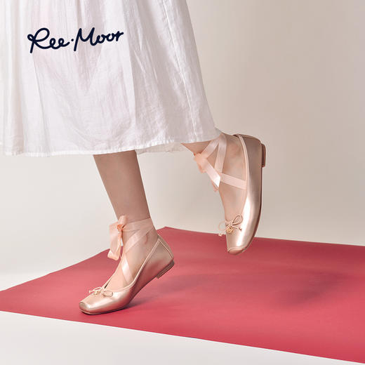 Reemoor睿慕女鞋交叉绑带芭蕾鞋 | 平底鞋跟、减龄百搭、舒适轻便 商品图3