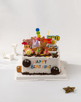 方形趣味奥利奥蛋糕（百分百进口动物奶油）