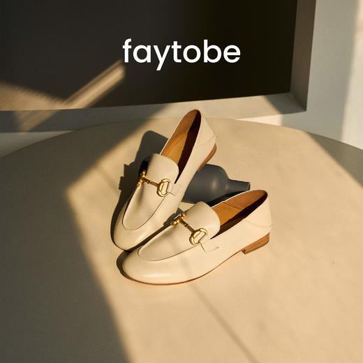 faytobe法式经典乐福鞋25春舒适一脚蹬羊反绒金属马衔扣复古女鞋 商品图4